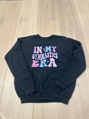 In My Gymnastics Era Sweatshirt Crew Neck Youth Girls Size XL Extra Large Gildan